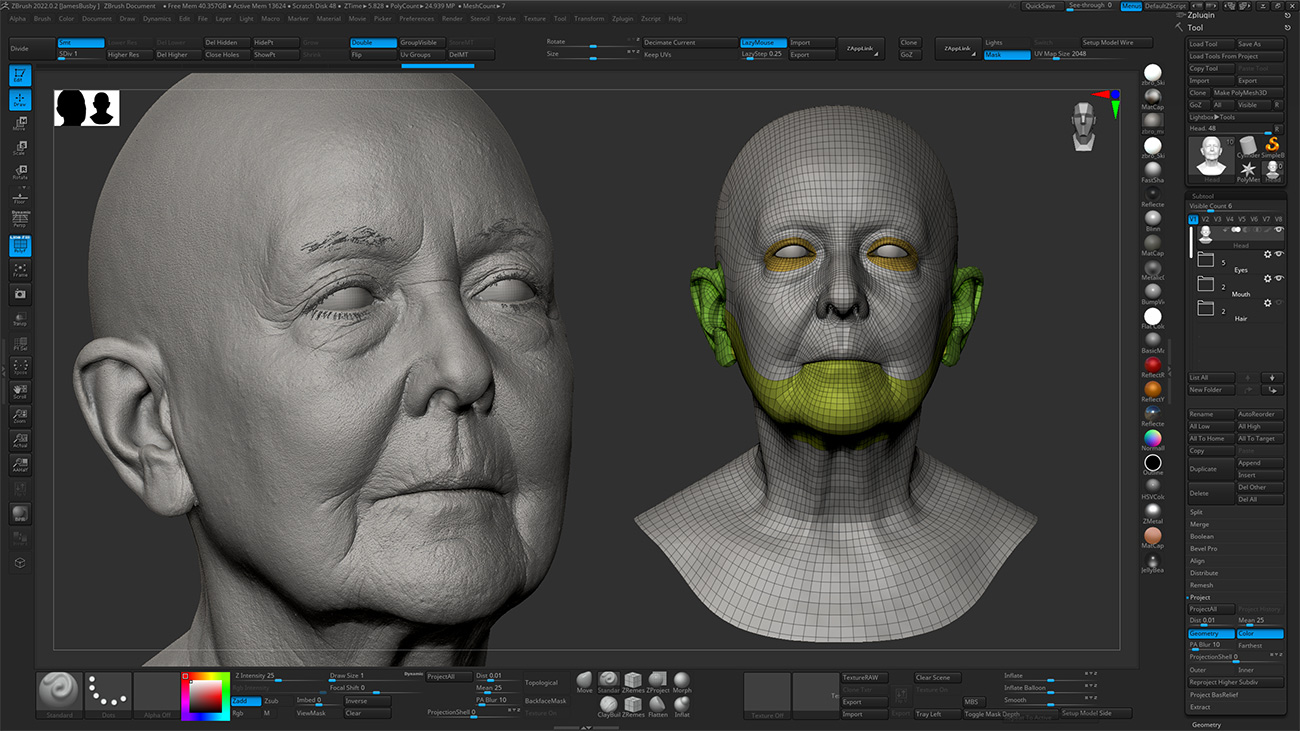 Download Zbrush head sculpt